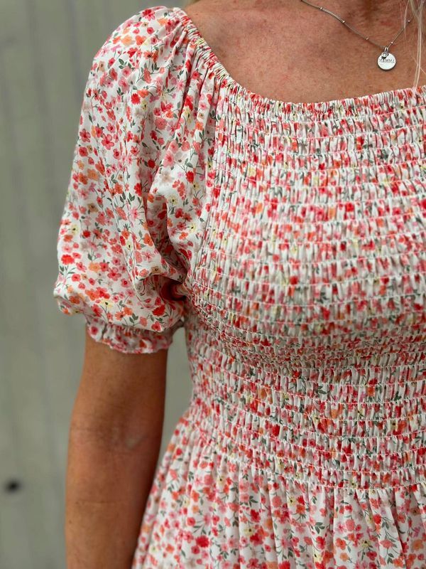 SOFIE DRESS LIGHT PINK FLOWER