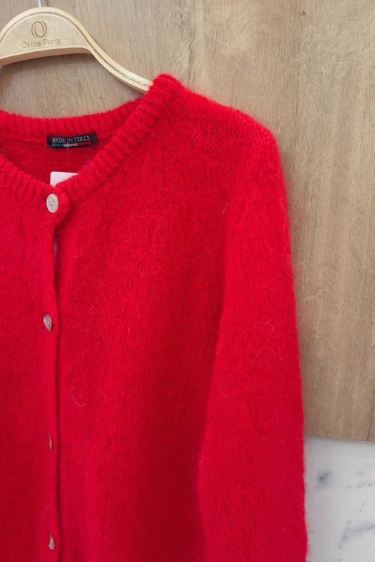 Amalie Cardigan Red