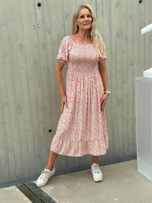 Hovedbilde SOFIE DRESS LIGHT PINK FLOWER